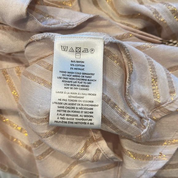 Urban Outfitters Kimchi Blue Gold Thistle Sparkle Metallic Wrap Maxi Dress 6 - Picture 12 of 13